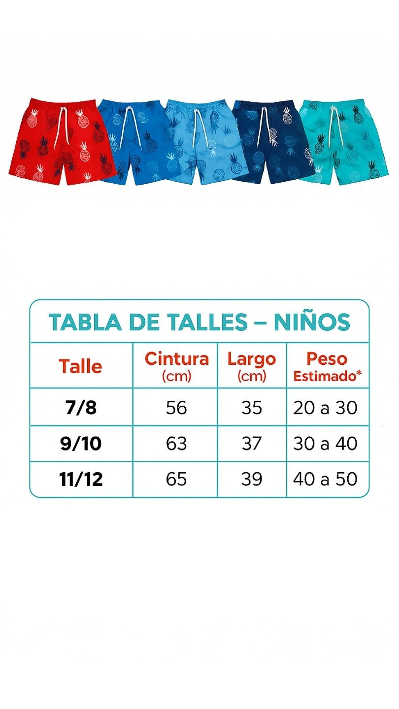 Short de baño niño- NORMAL ESTAMPADO(NO mágico)